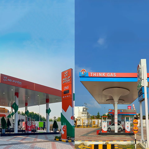 Construction of CNG Facility.